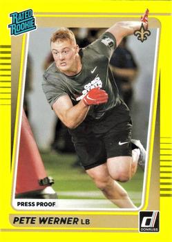 2021 Donruss - Press Proof Yellow #322 Pete Werner Front