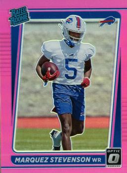 2021 Donruss - Optic Rated Rookie Preview Pink #P-300 Marquez Stevenson Front