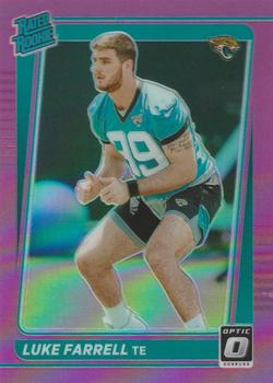 2021 Donruss - Optic Rated Rookie Preview Pink #P-307 Luke Farrell Front