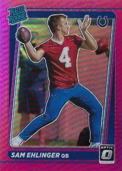 2021 Donruss - Optic Rated Rookie Preview Pink #P-319 Sam Ehlinger Front