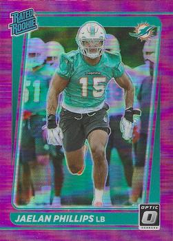 2021 Donruss - Optic Rated Rookie Preview Pink #P-336 Jaelan Phillips Front