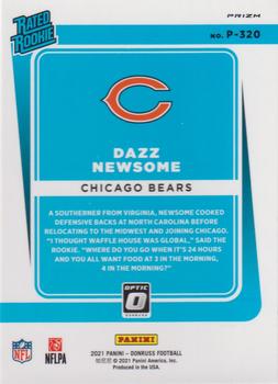 2021 Donruss - Optic Rated Rookie Preview Red #P-320 Dazz Newsome Back