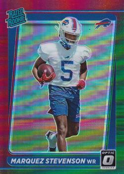 2021 Donruss - Optic Rated Rookie Preview Red and Green #P-300 Marquez Stevenson Front