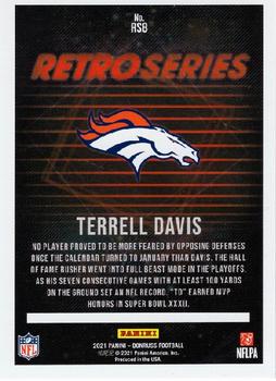 2021 Donruss - Retro Series #RS8 Terrell Davis Back