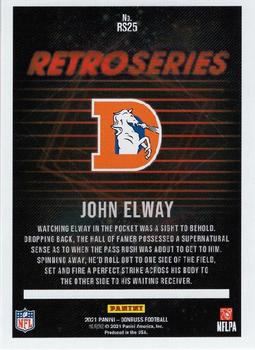 2021 Donruss - Retro Series #RS25 John Elway Back