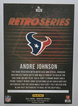 2021 Donruss - Retro Series #RS26 Andre Johnson Back
