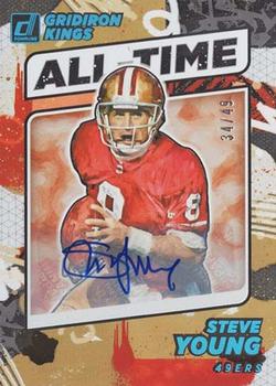 2021 Donruss - All-Time Gridiron Kings Autographs #AT-12 Steve Young Front
