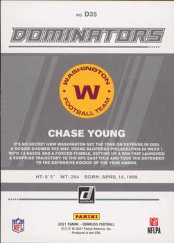 2021 Donruss - Dominators #D35 Chase Young Back