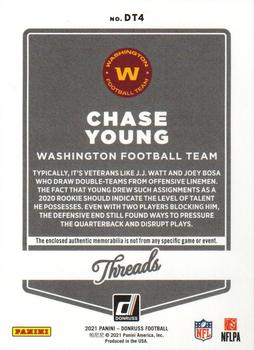 2021 Donruss - Donruss Threads #DT4 Chase Young Back