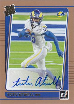 2021 Donruss - Rated Rookies Autographs Bronze #272 Tutu Atwell Front