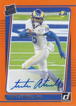 2021 Donruss - Rated Rookies Autographs Orange #272 Tutu Atwell Front
