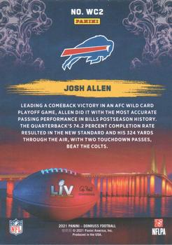 2021 Donruss - Road to the Super Bowl Wild Card #WC2 Josh Allen Back