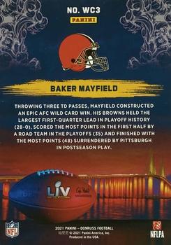 2021 Donruss - Road to the Super Bowl Wild Card #WC3 Baker Mayfield Back