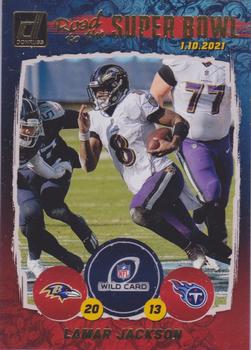 2021 Donruss - Road to the Super Bowl Wild Card #WC4 Lamar Jackson Front