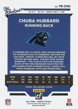 2021 Donruss - The Rookies #TR-CHU Chuba Hubbard Back