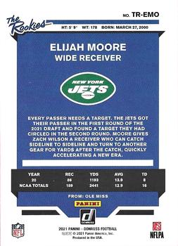 2021 Donruss - The Rookies #TR-EMO Elijah Moore Back