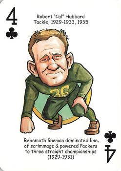 2007 Hero Decks Green Bay Packers Football Heroes Playing Cards #4♣ Cal Hubbard Front