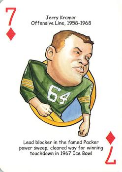 2007 Hero Decks Green Bay Packers Football Heroes Playing Cards #7♦ Jerry Kramer Front