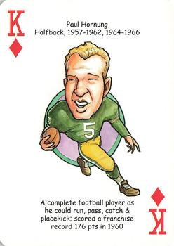 2007 Hero Decks Green Bay Packers Football Heroes Playing Cards #K♦ Paul Hornung Front