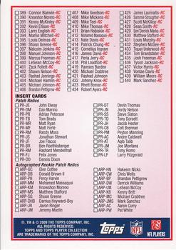 2009 Topps - Checklists Pink #2 Checklist: 235-440 Back