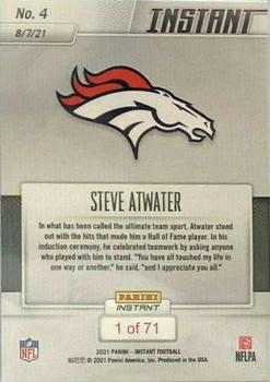2021 Panini Instant NFL #4 Steve Atwater Back