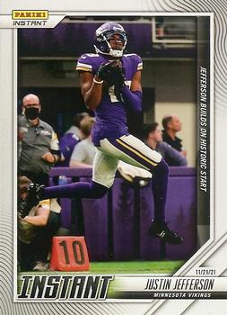 2021 Panini Instant NFL #109 Justin Jefferson Front