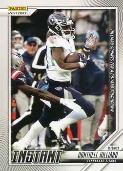 2021 Panini Instant NFL #116 Dontrell Hilliard Front