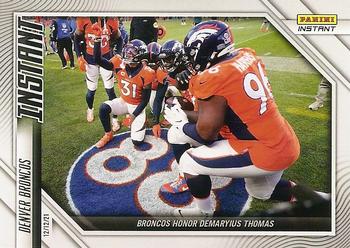 2021 Panini Instant NFL #134 Denver Broncos Front