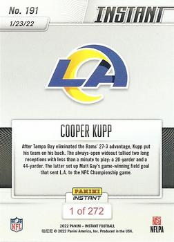 2021 Panini Instant NFL #191 Cooper Kupp Back