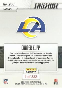 2021 Panini Instant NFL #200 Cooper Kupp Back