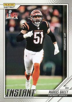 2021 Panini Instant NFL #219 Markus Bailey Front