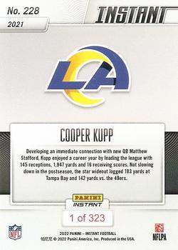 2021 Panini Instant NFL #228 Cooper Kupp Back