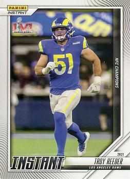 2021 Panini Instant NFL #242 Troy Reeder Front