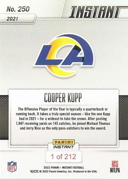 2021 Panini Instant NFL #250 Cooper Kupp Back