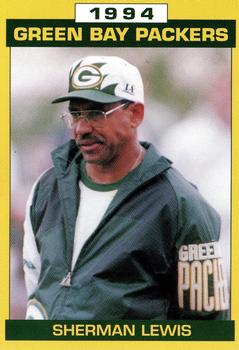 1994 Green Bay Packers Police - Oneida Police Department #1 Sherman Lewis Front