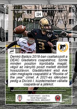 2021 HFN #114 Demko Balazs Back