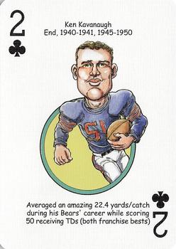 2006 Hero Decks Chicago Bears Football Heroes Playing Cards #2♣ Ken Kavanaugh Front