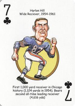 2006 Hero Decks Chicago Bears Football Heroes Playing Cards #7♣ Harlon Hill Front