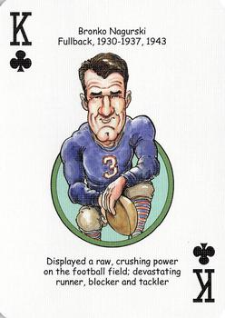2006 Hero Decks Chicago Bears Football Heroes Playing Cards #K♣ Bronko Nagurski Front
