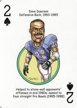 2006 Hero Decks Chicago Bears Football Heroes Playing Cards #2♠ Dave Duerson Front