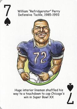 2006 Hero Decks Chicago Bears Football Heroes Playing Cards #7♠ William Perry Front