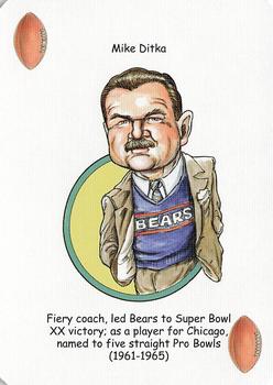 2006 Hero Decks Chicago Bears Football Heroes Playing Cards #NNO Mike Ditka Front