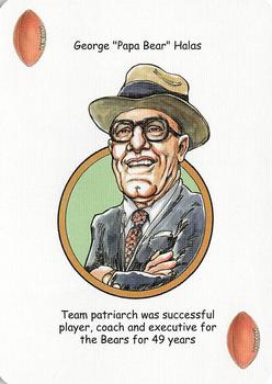 2006 Hero Decks Chicago Bears Football Heroes Playing Cards #NNO George Halas Front