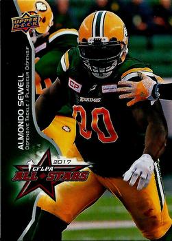 2017 Upper Deck CFLPA All-Stars #AS-17 Almondo Sewell Front