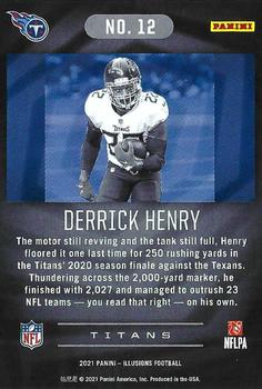 2021 Panini Illusions #12 Derrick Henry Back