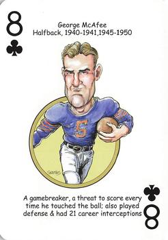 2014 Hero Decks Chicago Bears Football Heroes Playing Cards #8♣ George McAfee Front