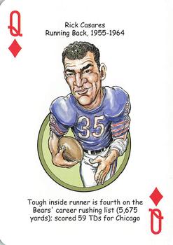 2014 Hero Decks Chicago Bears Football Heroes Playing Cards #Q♦ Rick Casares Front