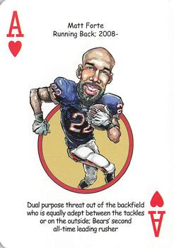 2014 Hero Decks Chicago Bears Football Heroes Playing Cards #A♥ Matt Forte Front