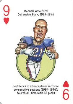 2014 Hero Decks Chicago Bears Football Heroes Playing Cards #9♥ Donnell Woolford Front