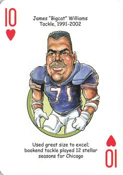 2014 Hero Decks Chicago Bears Football Heroes Playing Cards #10♥ James 